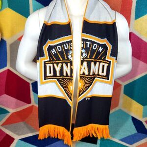 Houston Dynamo Sports Neck‎ Scarf Adidas Soccer Souvenir Outdoor Double Side MLS